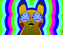 Psychedelic Funny Pikachu