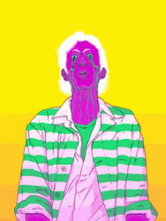 Psychedelic Man Crying