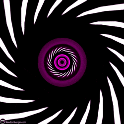 Psychedelic Optical Illusion Spiral  GIF