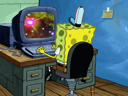 Psychedelic Spongebob Computer