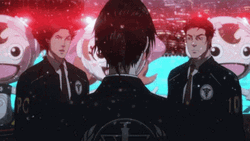 Psycho Pass Ginoza Anime Snow Police GIF