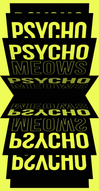 Psycho Psycho Meows Poster GIF