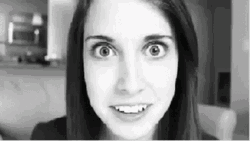 Psycho Woman Holding Knife GIF