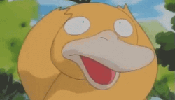Psyduck Blushing And Smiling GIF