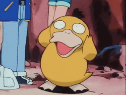 Psyduck Opening Mouth While Confused GIF