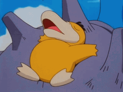 Psyduck Sleeping Behind Lapras GIF