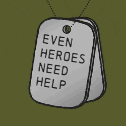 Ptsd Even Heroes Need Help Dogtag GIF