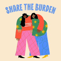Ptsd Share The Burden Graphic Arts GIF