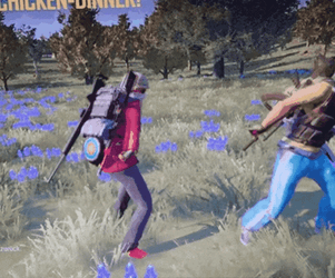 Pubg Characters Dancing Chicken Dinner GIF