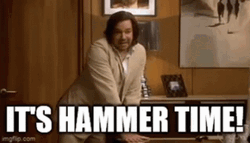 Pucker Up Boys It's Hammer Time GIF