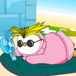Pudgy Penguin Air Conditioning GIF