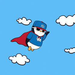 Pudgy Penguin Flying Animation GIF