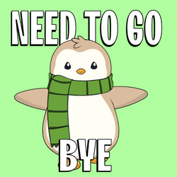 Pudgy Penguin Gotta Go GIF