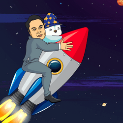 Pudgy Penguin In Outer Space GIF