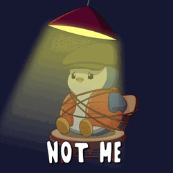 Pudgy Penguin Tied Up GIF