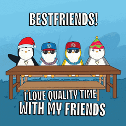 Pudgy Penguin Work Bestie GIF