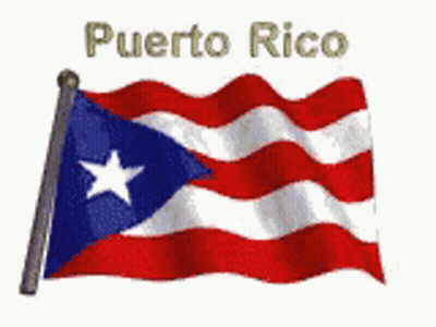 Puerto Rico Flag With White Star GIF