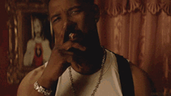 Puffing Smoke Denzel Washington GIF