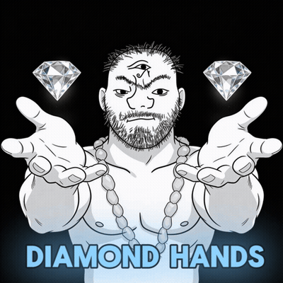 Pug Sunglasses Only Diamond Hands GIF