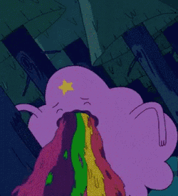 Puke Rainbows GIF