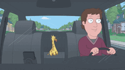 Puking Giraffe Stuffed Toy GIF