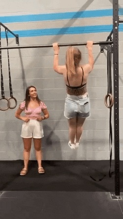 Pull Up Work Out Hilarious Fail GIF