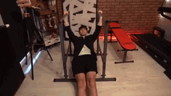 Pull Ups In The Barbels GIF