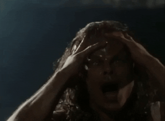 Pulling Hair Out Monster Transformation GIF