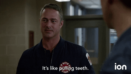 Pulling Teeth Chicago Fire GIF