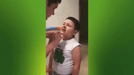 Pulling Teeth Tapping Forehead GIF