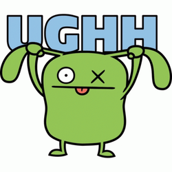 Pulling Ugly Dolls Ox GIF