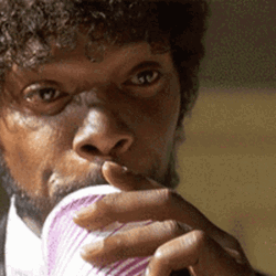 Pulp Fiction Samuel Jackson Beverage GIF