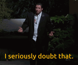Pulp Fiction Travolta Seriously Doubts GIF
