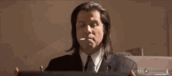 Pulp Fiction Vincent Vega Smoking GIF