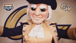 Pumped Up George Washington Clapping Parody GIF