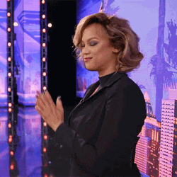 Pumped Up Tyra Banks Cheering GIF