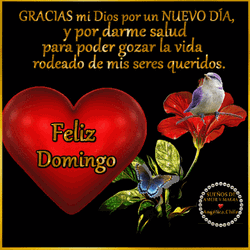 Pumping Heart Feliz Domingo Computer Art GIF