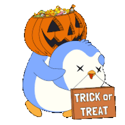 Pumpkin Candy Sticker GIF