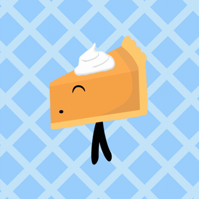 Pumpkin Pie With Whipped Cream GIF