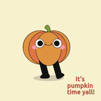 Pumpkin Saying It's Pumpkin Time Y'all GIF