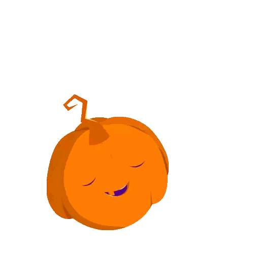 Pumpkin Speech Bubble Saying Boo Sticker