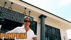 Pumpkin Spice Latte Got Me Singing GIF