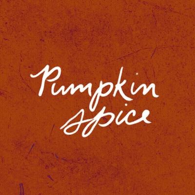 Pumpkin Spice On Orange Background GIF