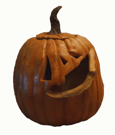 Pumpkin With Carved Face GIF