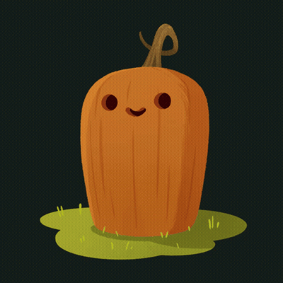 Pumpkin With Carved Face GIF