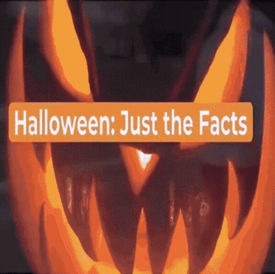 Pumpkin With Halloween Just The Facts GIF