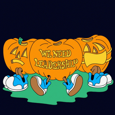 Pumpkins Saying We Need Leadership GIF