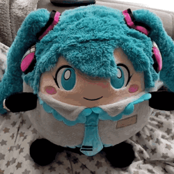 Punching Innocent Miku GIF