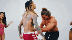 Punching Swae Lee Tummy GIF