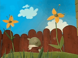 Puppet Amazed With The Moth GIF